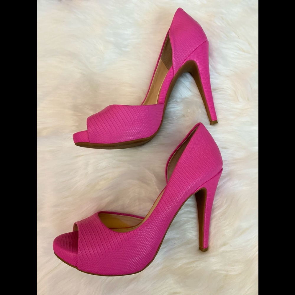 Jessica Simpson Barbie Hot Pink High Heels Size 8